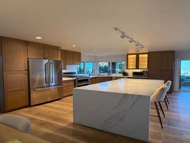 Photos by Dreamhome Buliders and Renvoations Inc #1 We completely transformed the old kitchen by installing custom white oak kitchen cabinets, a new co