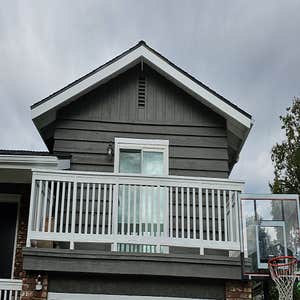 Photos by Beach Cities Restoration #1 Before and after photos of custom made siding, replacement.