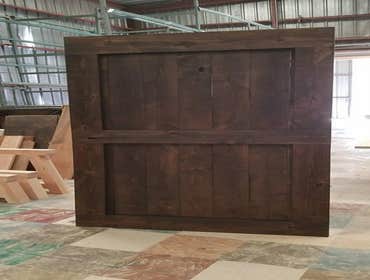Our Work We take pride in our pieces, whether they are a barn door made of knotty alder wood, or a custom closet that will increase the value of your h