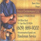 Felice Enterprises Llc Project Chain link fence install, Storm door install, shed siding, sidewalk poured, vinyl floor laid.