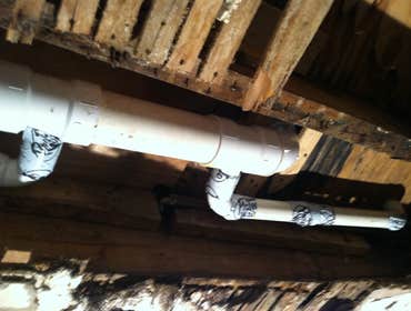 Photos by Steve Burnsed General Contracting #7 Took out 10’x12’ of first floor ceiling because of leak from rotted drain lines replaced drain lines res