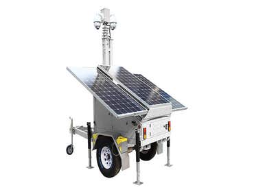Solar CCTV Security Trailer