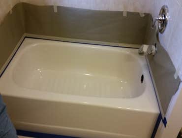 Bathtub Reglazing Before