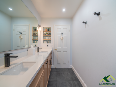 Photos by ASL Remodeling construction in bay area #8 Guest Bathroom in Monte Sereno, Modern Style