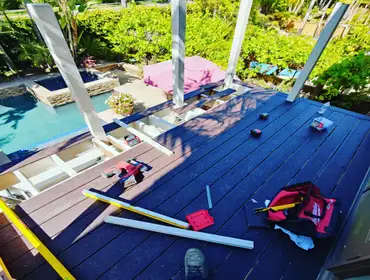 Water Damage Repair - Partial Deck/Balcony Rebuild Reconstruction of a partially water damaged balcony/deck to match existing design and bring up to ci
