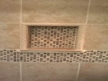 Custom Tile Shower Caddy