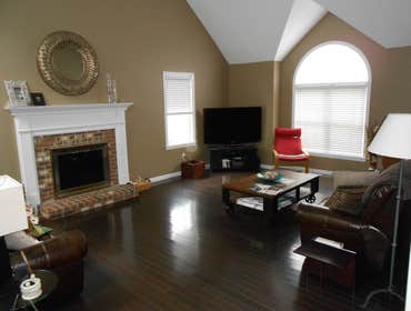 Stained Black Oak floor