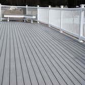 painted deck with railings