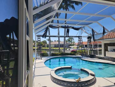 Pool Cage Rescreening