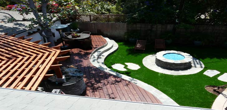 Tree Trimming San Diego, Landscaping Maintenance The project at Lucille Drive included an array or our services and creativity. We went ahead and comp