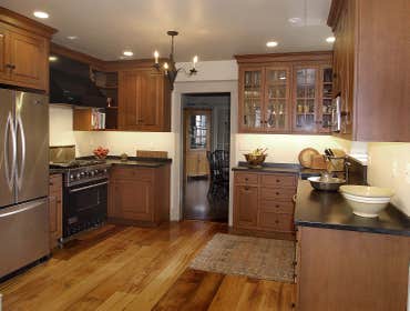 Kitchen/Addition Project was a 16'x22' living room, kitchen, and mud room with storage addition. Located in the Pottstown, Pennsylvania area.