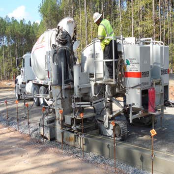 Curbing Machine Pour
