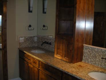 Master bath vanity