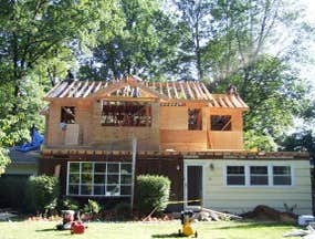 FLOOR ADDITION INTERIOR OF SECOND FLOOR ADDITION IN LINCOLN PARK NJ COMPLETED. MASTER BEDROOM, GUEST BEDROOM, TWO BATHROOMS, AND LARGE WALK IN CLOSET