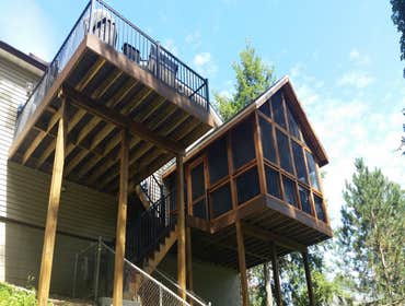 Photo(s) from Hardiman Contracting Twin decks in Huntington ,WV.