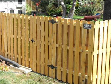 Wood Shadow Box fence