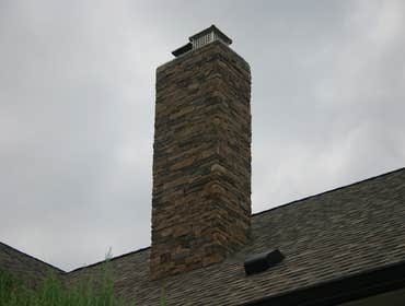 CHIMNEY CULTURED VENEER STONE INSTALLATION