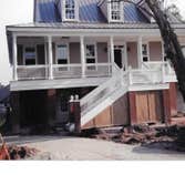 Exterior siding, trim, stairs
