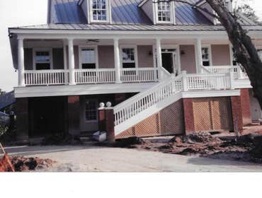 Exterior siding, trim, stairs