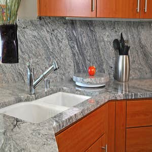 Kitchen granite counters with 1 1/2" O.G. edge