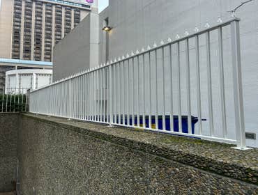 Commercial Metal Fence Installation