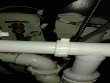 Photos from A & D Restoration Mold under the sink.