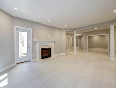 GULICK | CUSTOM Home in McLean The impressive stone and HardiePlank® elevation on our Winthrop really stood out on this corner lot of approximately one