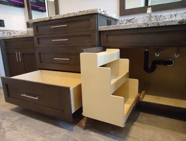 Project photos from Cadillac Tile Company L L C Here we have a good example of before[left side] and after photos, This is just a very small sample of 