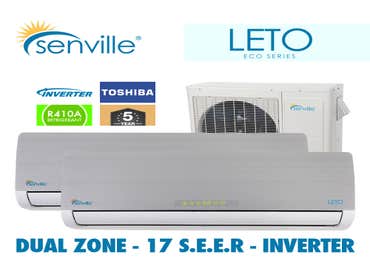 Senville Split Air Conditioners Take alook at our different ductless mini split air conditioner products that can be found in stores near you in Calif