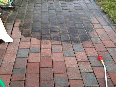 Seal-Away pressure washing sidewalk, driveway, & fence Before and after pictures pressure washing sidewalk, fence, & driveway. Call Seal-Away today to