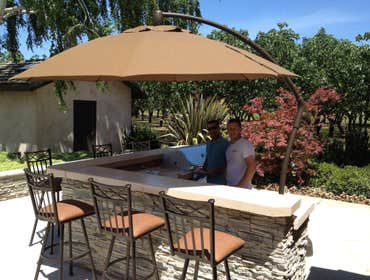 Outdoor BBQ Island