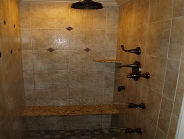 Spa for a small space A luxury feel was achieved in a smaller master bath