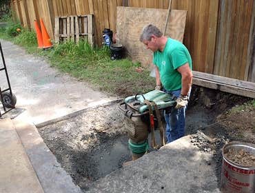 tamping after sewer replacemen