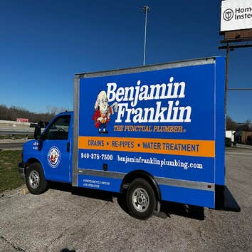 Benjamin Franklin Plumbing Truck