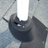 Plumbing flashing needing to be replaced and re-sealed