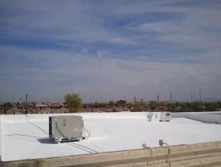 Commercial tietex roof system.