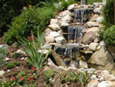 Ponds and Waterfalls Bonomi's custom-designed waterfalls and ponds have been beautiful additions to over 50 homes in the Pittsburgh region. Each projec