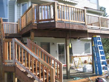 Woodinville deck repair and refinish You might not need a new deck, your deck just might need a little RSR TLC. As you will see, the before photos of t