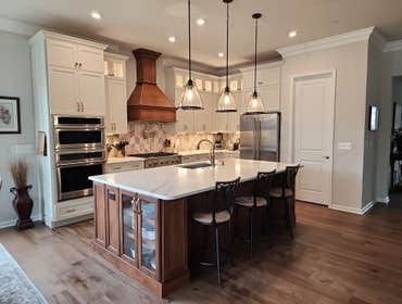 Photos by Middletown Kitchen & Bath LLC #3 Regal Award Winning Complete Kitchen Remodel with cabinets, countertops and backsplash.