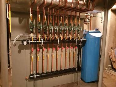2 boiler heating system