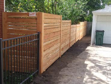 Custom Spaced Horizontal Cedar