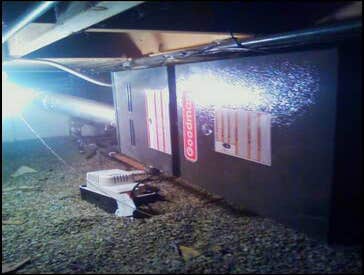 Cramped crawlspace install