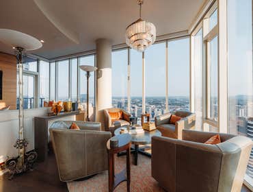 Eyes in the Sky Eyes in the Sky is a full luxury high-rise condominium build-out in downtown Nashville, where we combined two adjacent units into a sin
