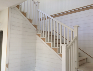 Shiplap around stairs