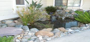 Roseville Pond & Waterfall This is a beautiful pond & waterfall at the entry way to our clients home in the front yard. It adds a lot of character to t