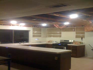 Remodel - Can lights Installed can lights in kitchen, living rm and dining rm, hallways and bedrms, and bath rms