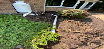 Photos by Madlandscape #2 Underground Drainage Pike done for a customer. I was very pleased because flower bed kept getting flooded every time it raine