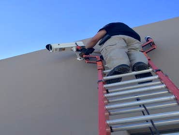 Outdoor security cameras installed by ZettaComm