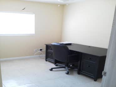 Halifax Dr.Walk in closet Turn spare bedroom into an office and walk in closet with pocket door for master bedroom.