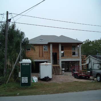 New Home Construction FEMA demolition and construction of a new flood zone compliant home.